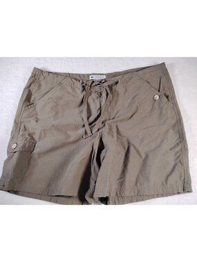 Columbia Womens Cargo Shorts Hiking Casual Lightweight Pockets Size M Sage